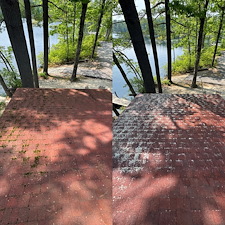 Moss-Removal-in-Tuftonboro-NH-Roof-Washing-at-Sunset-Lodges 0