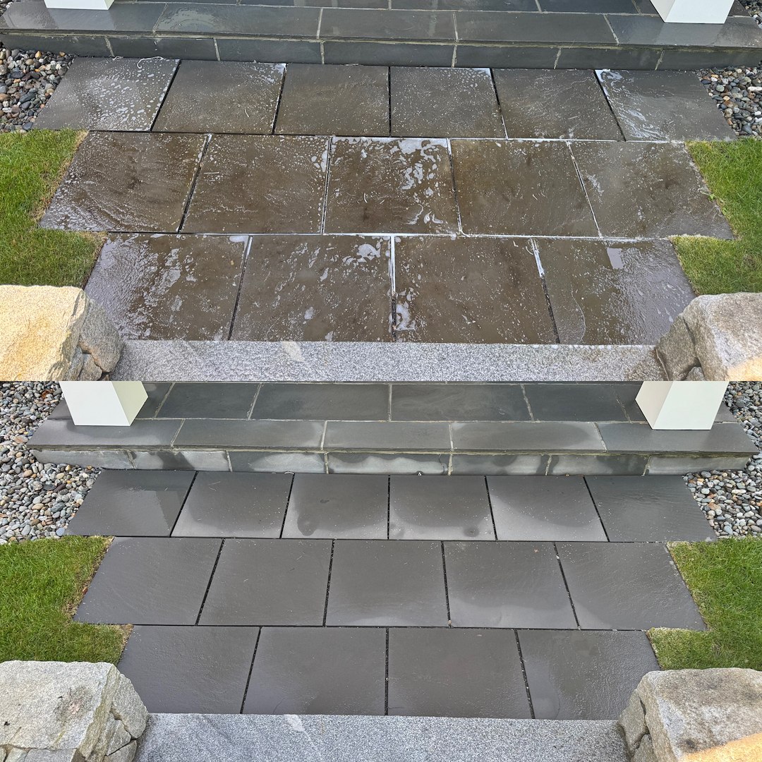 Paver Cleaning in Moultonborough, NH, Bald Peak Colony Club Walkway Restoration