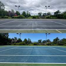 Residential-Pressure-Washing-Restores-Private-Tennis-Court-in-Wolfeboro-NH 1