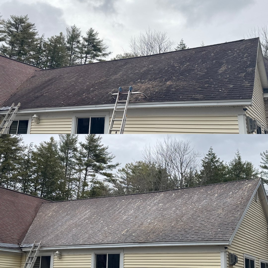 Roof Cleaning Refresh Ahead of Listing in Tuftonboro, NH